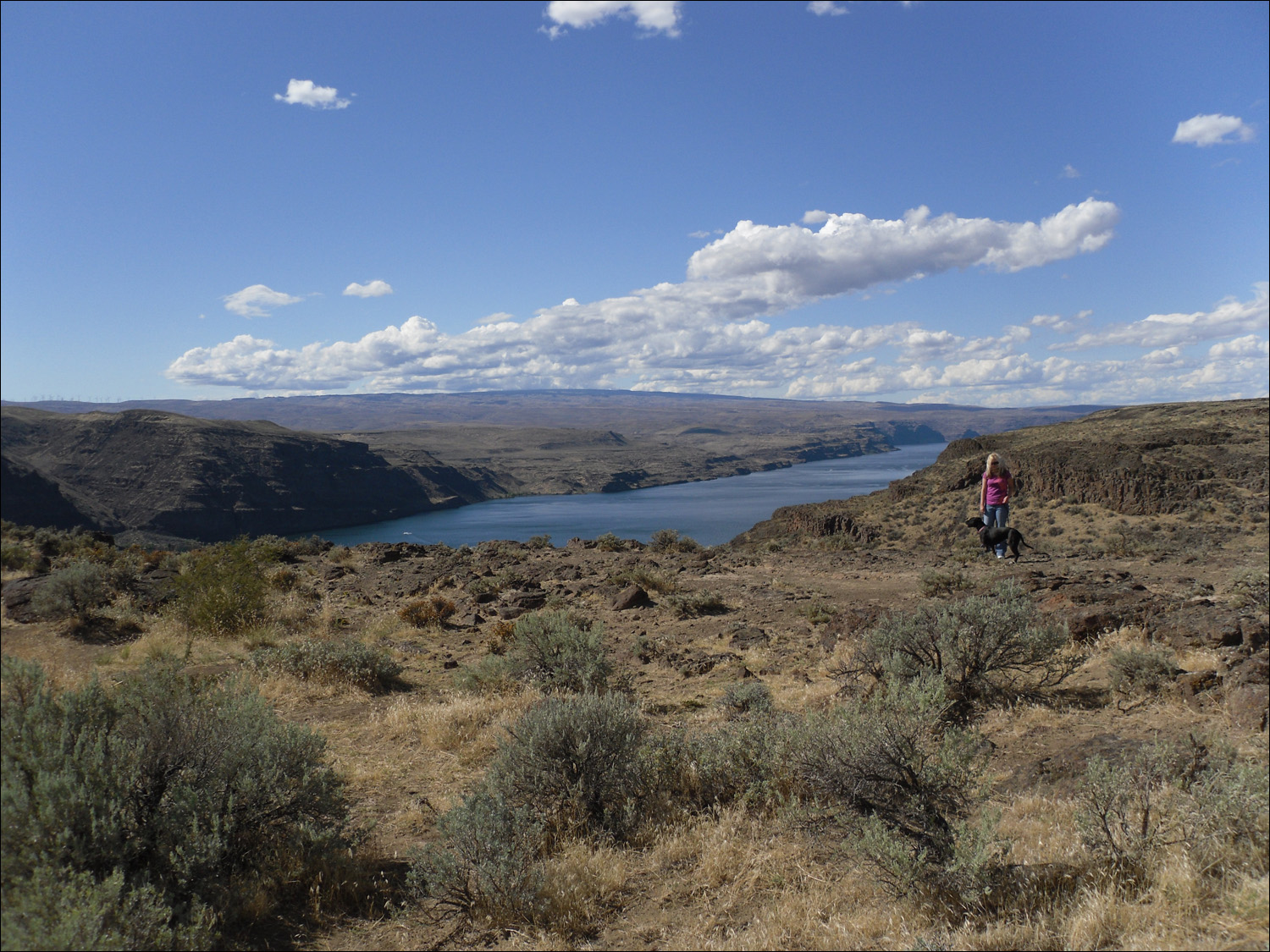 Washington State- View of Wanapum lake off I90